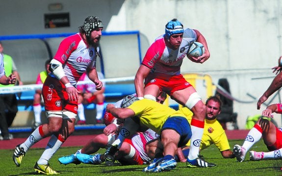 Albertarrio, en un partido disputado este curso en Altamira. 