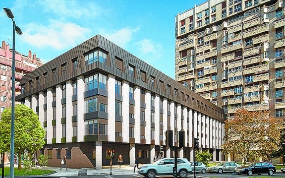 Fotomontaje del inmueble tras la reforma prevista. 