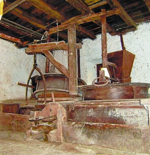 Maquinaria del molino de La Antigua.