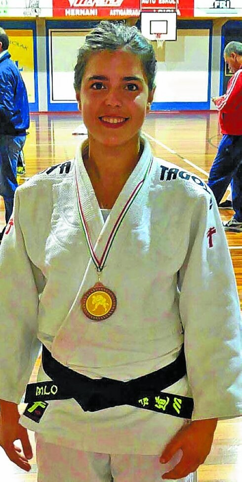 La judoka María López.