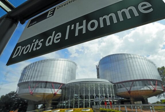 Exterior del Tribunal Europeo de Derechos Humanos de Estrasburgo. 