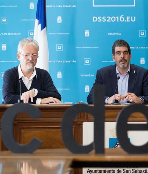 Guille Viglione, Eneko Goia y Ernesto Gasco en la presentación del Club de Creativos