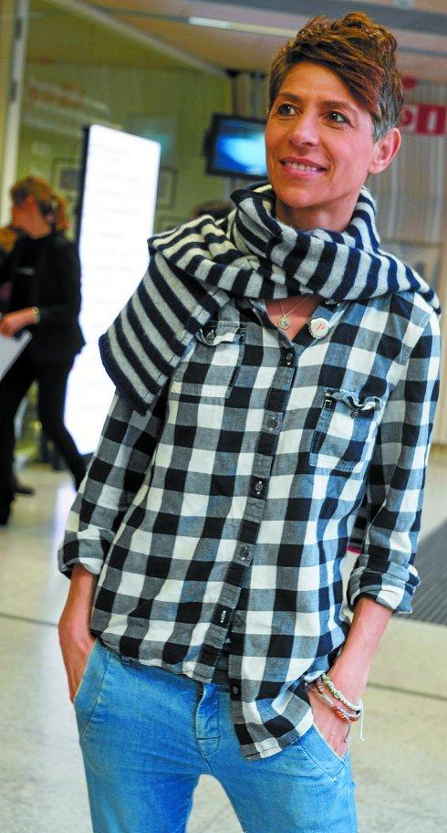 Dominique Crenn durante el congreso en el BCC.