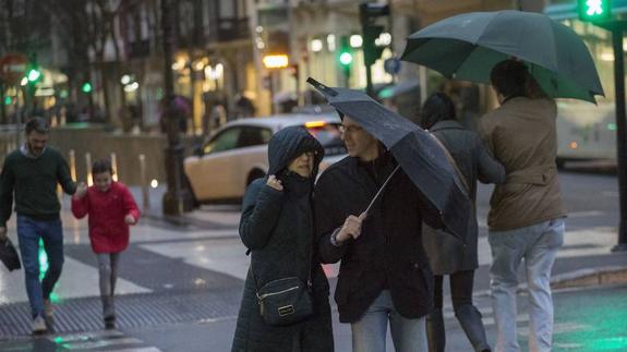 La lluvia vuelve a Gipuzkoa con la llegada de la primavera.