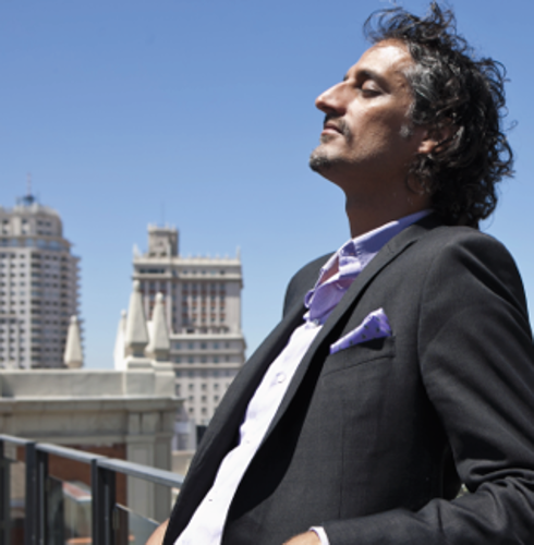 Neema Moraveji  durante una visita a Madrid.