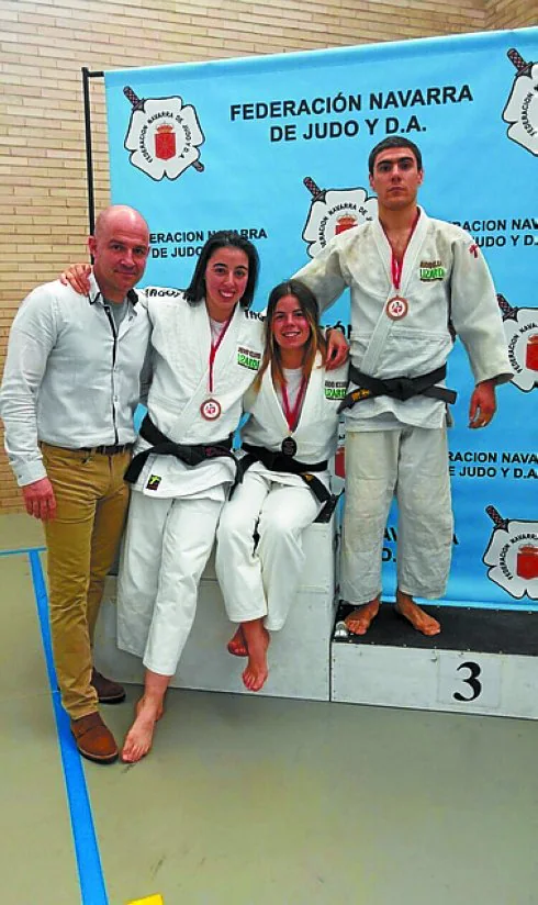 Los tres judocas del Lizardi.