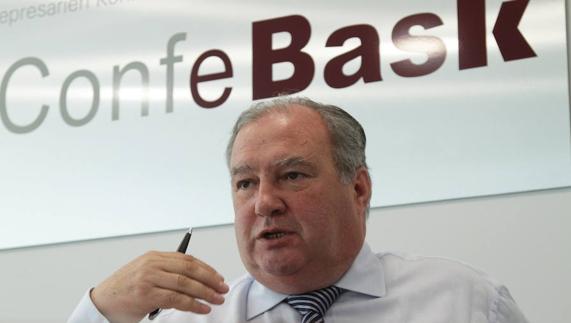 Roberto Larrañaga, presidente de la patronal vasca, Confebask