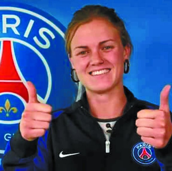 Irene Paredes. Tras su fichaje por el Paris Saint Germain.