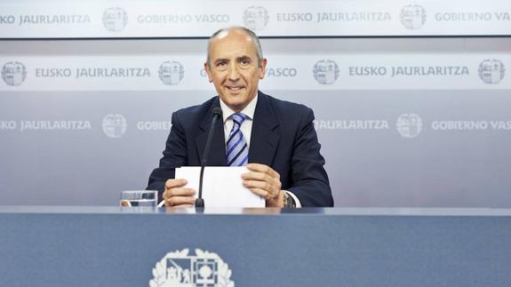 El portavoz del Gobierno Vasco, Josu Erkoreka.
