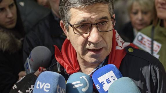 López, durante el Primero de Mayo.