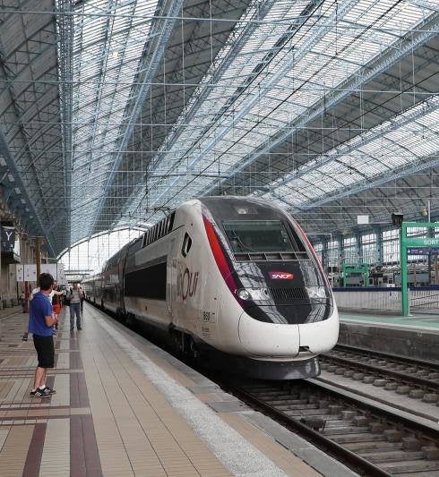 El tren, en Burdeos. 