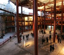 Aspecto de las obras de la Alhóndiga bilbaína el pasado mes de enero. [BERNARDO CORRAL]