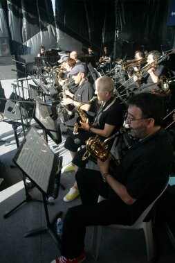 Clausura del Jazzaldia 2007 con la Big Band de la Escuela de Música y Danza de Donostia.