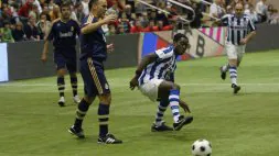 Cuyami, en el partido contra el Real Madrid disputado el año pasado en Tolosa. /F. DE LA HERA