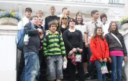 Los alumnos en su viaje a Estonia. /CEDIDA
