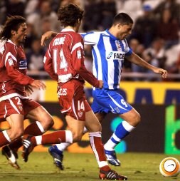 Diego Tristán tocó techo con el Deportivo. /EFE
