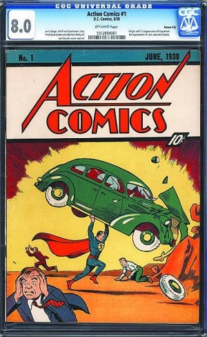 Históricos. Detalles del primer ejemplar del cómic de Superman que se vendió ayer. ::
EFE