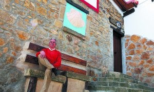 Telletxea,voluntario de la Asociación de Amigos del Camino de Gipuzkoa, que atenderá el albergue.