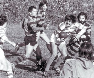 Un momento de un partido entre el Ordizia y el Atlético San Sebastián. :: DV