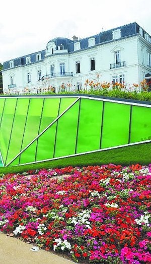 Un audiovisual muestra la historia del Palacio de Aiete al visitante