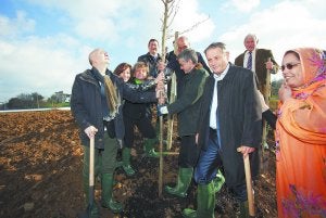 Flores blancas por la convivencia