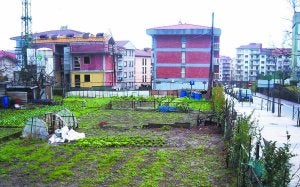 La parcela de Larzabal en la que se prevé la construcción de apartamentos para jóvenes. ::                             F. DE LA HERA