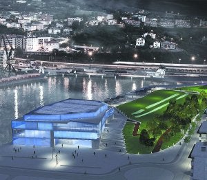 La nueva lonja. Fotomontaje del edificio diseñado vencedor del segundo concurso. ::
SOUTHVISIONS