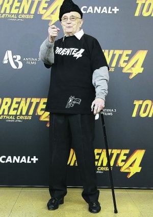 Toni Leblanc en el estreno de la última entrega de 'Torrente'. ::
EFE