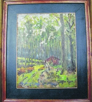 Donación. La obra de Menchu Gal, 'Paisajes de Cercedilla'.