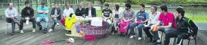 Pedro Alegre y los representantes de los clubes presentaron el programa Uda en Azken Portu. ::                             DE LA HERA