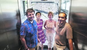 Joseba Lopetegui, Mertxe Urteaga, Belén Sierra y Miguel Ángel Páez. ::
F. DE LA HERA