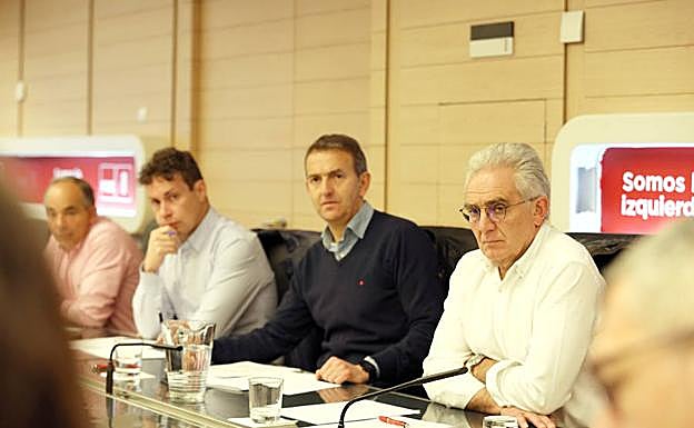 Imagen de la reunión de responsables socialistas en materia de política energética.