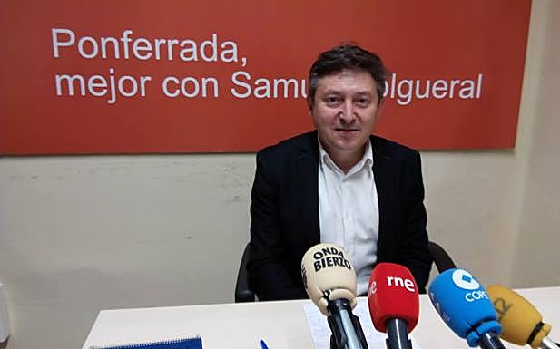 El portavoz municipal de USE Bierzo, Samuel Folgueral.