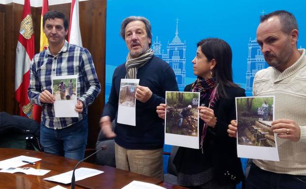 El edil de Bienestar Social, Pedro Muñoz (2I), en la presentación de las jornadas.