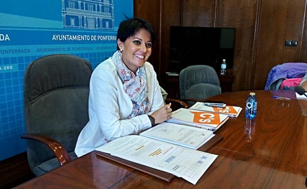 La portavoz municipal de Ciudadanos en Ponferrada, Rosa Luna.