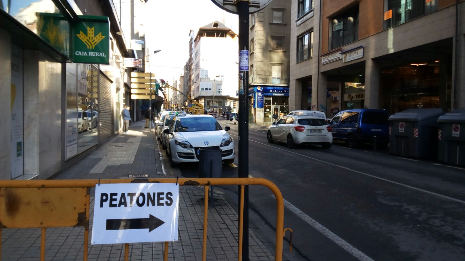 Desplome de un andamio en Ponferrada