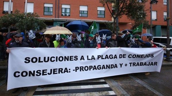 Fotos: Manifestación de agricultores en Ponferrada