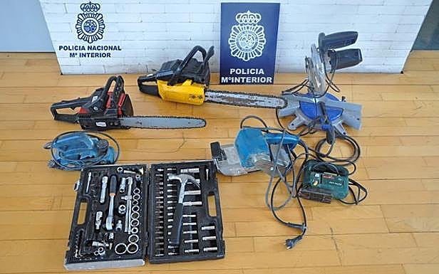 Imagen de las herramientas intervenidas.