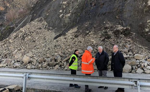 Imagen de la zona tras el derrumbe.