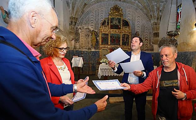 Presentación de los trabajos de excavación en el Prao de la Iglesia de Compludo. 