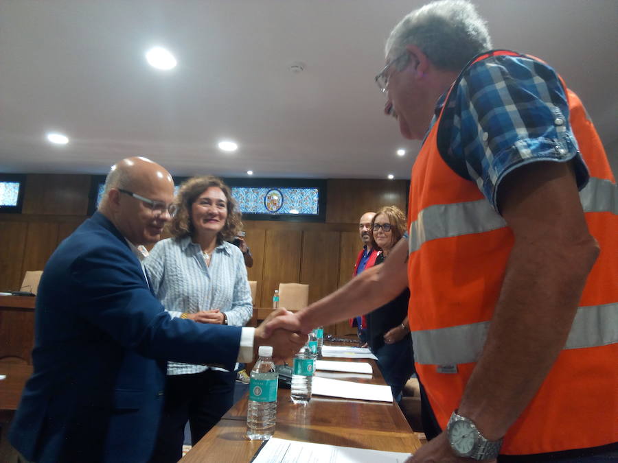 Fotos: Primera visita institucional del subdelegado del Gobierno a Ponferrada