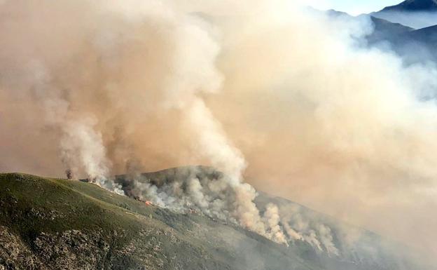 Imagen del incendio.