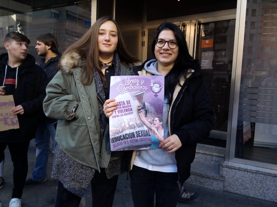 Fotos: Manifestación de estudiantes en Ponferrada