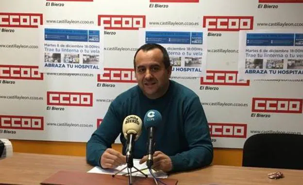 Secretario comarcal de CCOO en El Bierzo, Ursicino Sánchez.