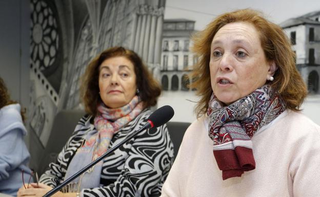 Aurora Baza, durante una rueda de prensa.