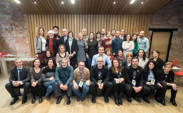 Ganadores V Desafio TS > Representantes de los proyectos ganadores del V Desafío Talento Solidario de la Fundación Botín