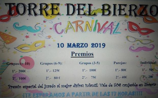 Torre del Bierzo repartirá casi 1.000 euros en premios en su concurso de Carnaval