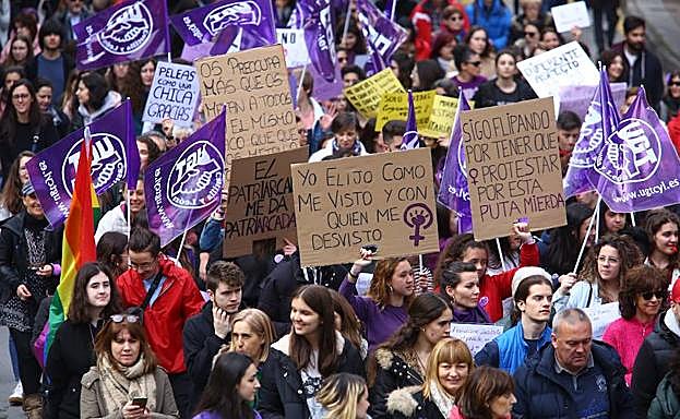 Manifestación del 8-M en Ponferrada.