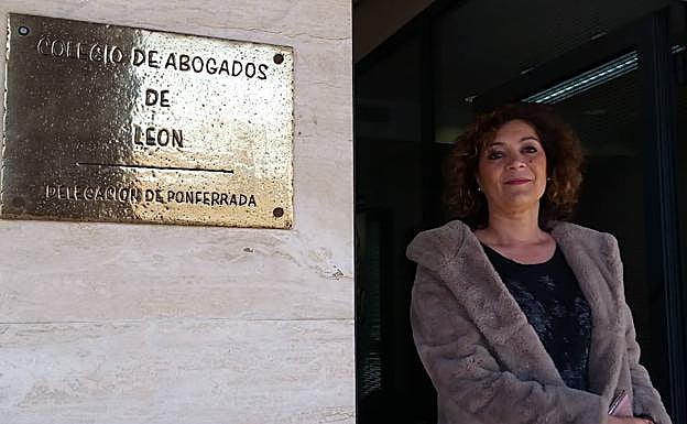 La presidenta de la delegación en Ponferrada del Ilustre Colegio de Abogados de León, Yolanda Álvarez. 