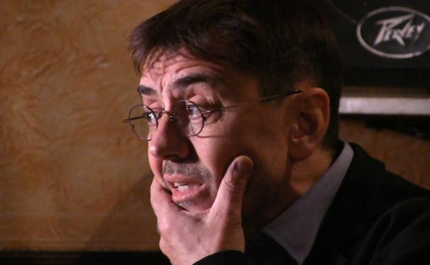 Monedero, durante la entrevista de leonoticias.